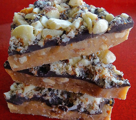 Dark Chocolate Hard Crack Toffee